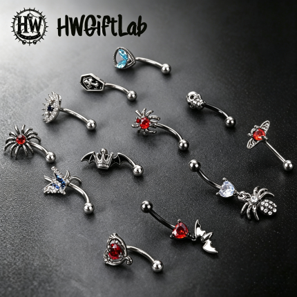 Gothic Punk Piercing Stud Earrings