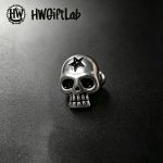 Silver Skull Piercing Stud Earrings