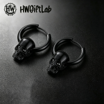 Crystal Heart Piercing Stud Earrings