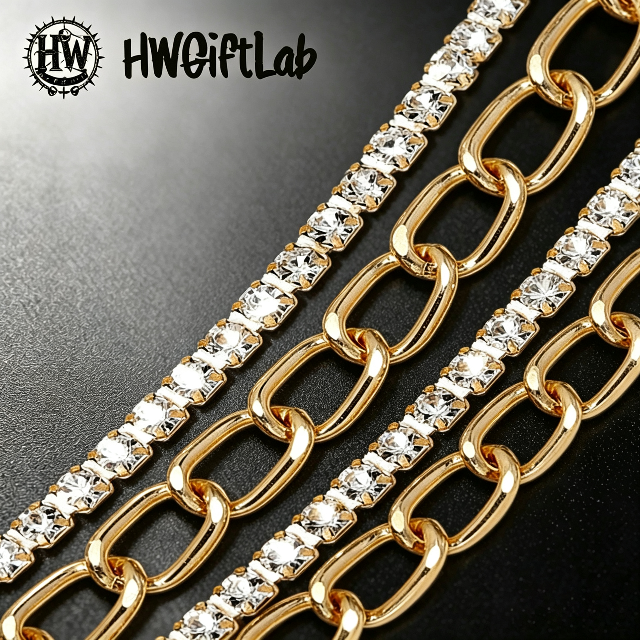 腰带B (1) Multi-Layer Metal Chain Belt - Punk Gold/Silver Waist Accessory - Image 1