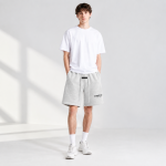 Fear of God Essentials SS22 Light Grey Sweat Shorts - Image 3